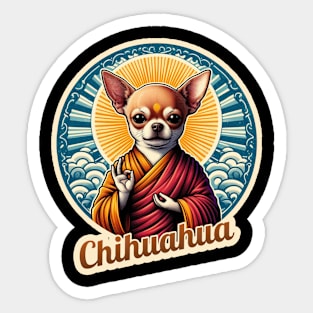 Zen Chihuahua Sticker